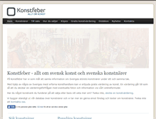 Tablet Screenshot of konstfeber.se